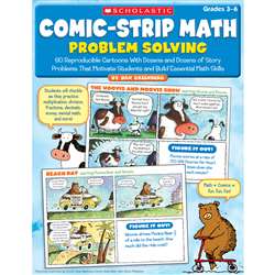 Comic Strip Math Problem Solving Gr 3-6 By Scholastic Books Trade