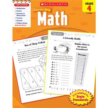 Scholastic Success With Math Gr 4 By Scholastic Books Trade