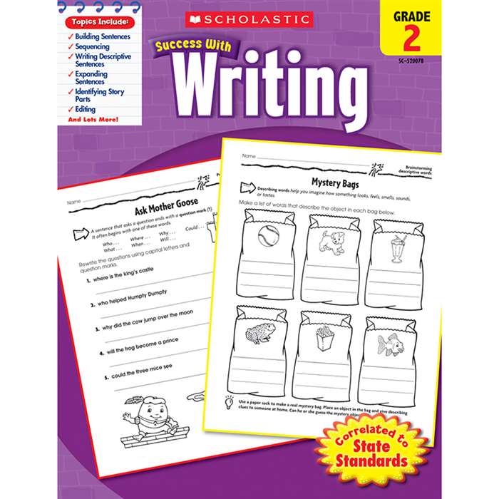 Scholastic Success Writing Gr 2 By Scholastic Books Trade