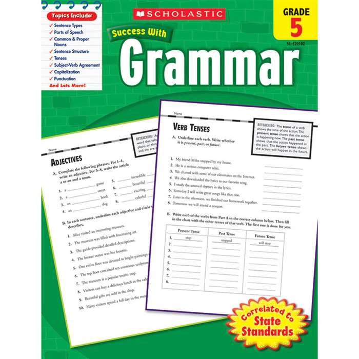 Scholastic Success Grammar Gr 5 By Scholastic Books Trade