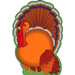 Notepad Large Turkey By Shapes Etc