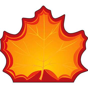 Notepad Large Maple Leaf By Shapes Etc