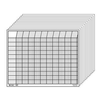 Horizontal Incentive Chart Set Wht, SE-346