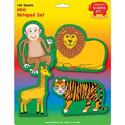 Creative Shapes Notepad Zoo Animals Set Mini By Creative Shapes Etc