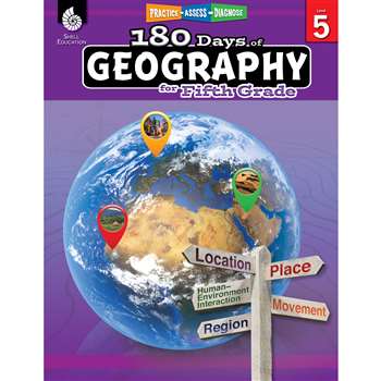 180 Days Of Geography Grade 5, SEP28626
