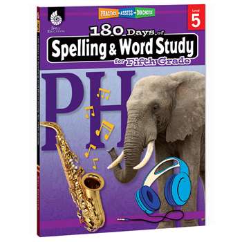 180 Days Spelling & Word Study Gr 5, SEP28633