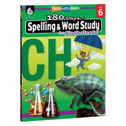 180 Days Spelling & Word Study Gr 6, SEP28634