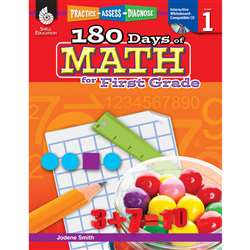 180 Days Of Math Gr 1 By Shell Education