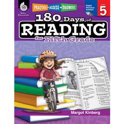 180 Days Of Reading Book For Fifth Grade By Shell Education