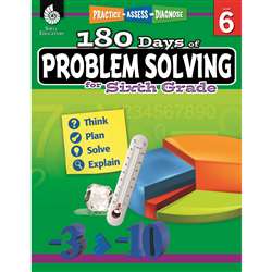 180 Day Problem Solving Gr6 Workbk, SEP51618