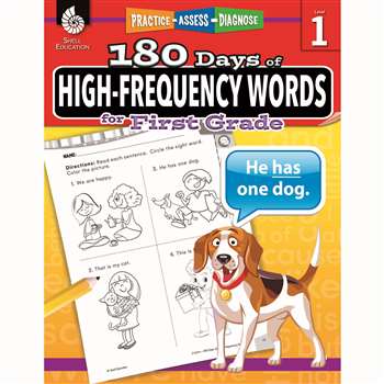 180 Day High Freq Words Gr1 Workbk, SEP51634