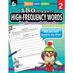 180 Day High Freq Words Gr2 Workbk, SEP51635