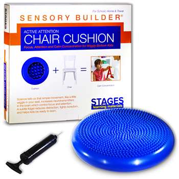 Active Attention Chair Cushion Blue Sensory Builde, SLM2101