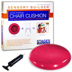 Active Attention Chair Cushion Red Sensory Builder, SLM2102