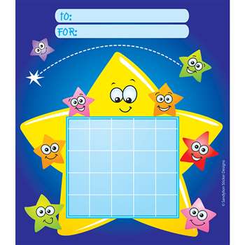 Incentive Chart Pad Stars W/ Faces By Silver Lead / Sandylion Products