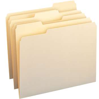 Smead Letter Size File Folders Mani Manila Box Of , SMD10330