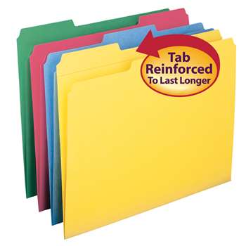 Smead 12Pk Letter Size File Folders Assorted Color, SMD11641