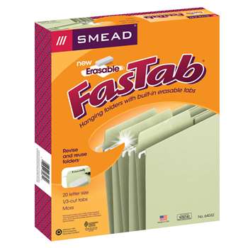 Smead Erasable Fastab Hanging Folders, SMD64032