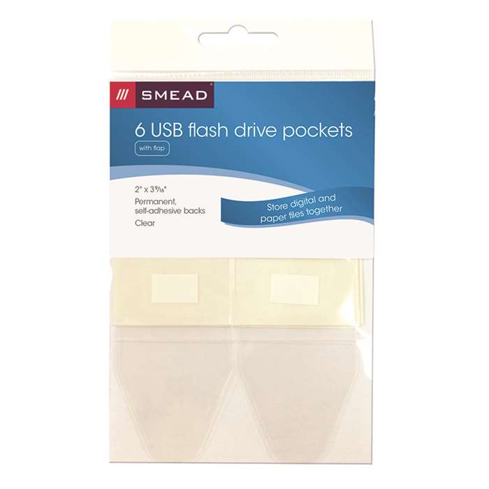 Usb Flash Drive Self Adhesive Poly Pockets, SMD68150