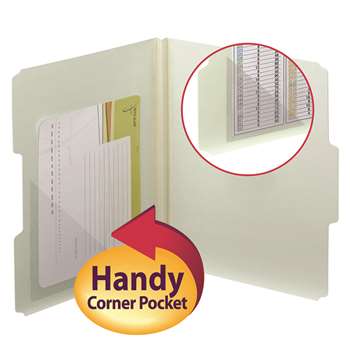 Smead 100Ct 6X6 Self Adhesive Poly Pockets Corner , SMD68160