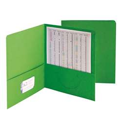Smead 25Ct Green Standard Two Two Pocket Folders, SMD87855
