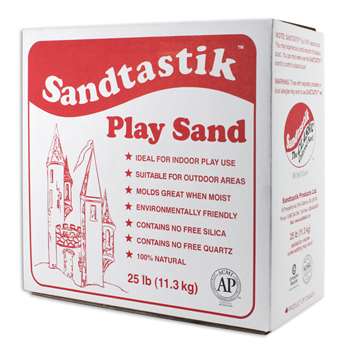 Sandtastik White Play Sand 25Lb Box By Sandtastik