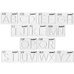 Beginning Alphabet Templates Upper Case By School Rite