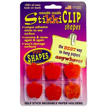 Stikkiclips 6 Red Apples Per Pack By The Stikkiworks