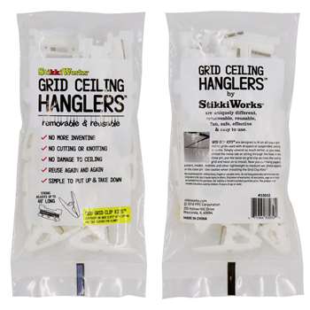 Ceiling Hanglers Grid Clip 10/Pk Kits By The Stikkiworks