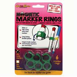 Magnetic Marker Rings: Fits Lare Diameter Markers, 6 Pack Diameter Markers By The Stikkiworks
