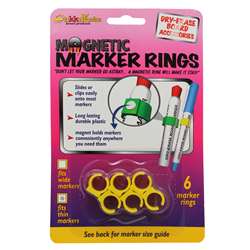 Magnetic Marker Rings: Fits Thin Barrel Markers, 6 Pack By The Stikkiworks