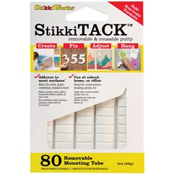 Stikki Tack 80 White Tabs, STKST80W