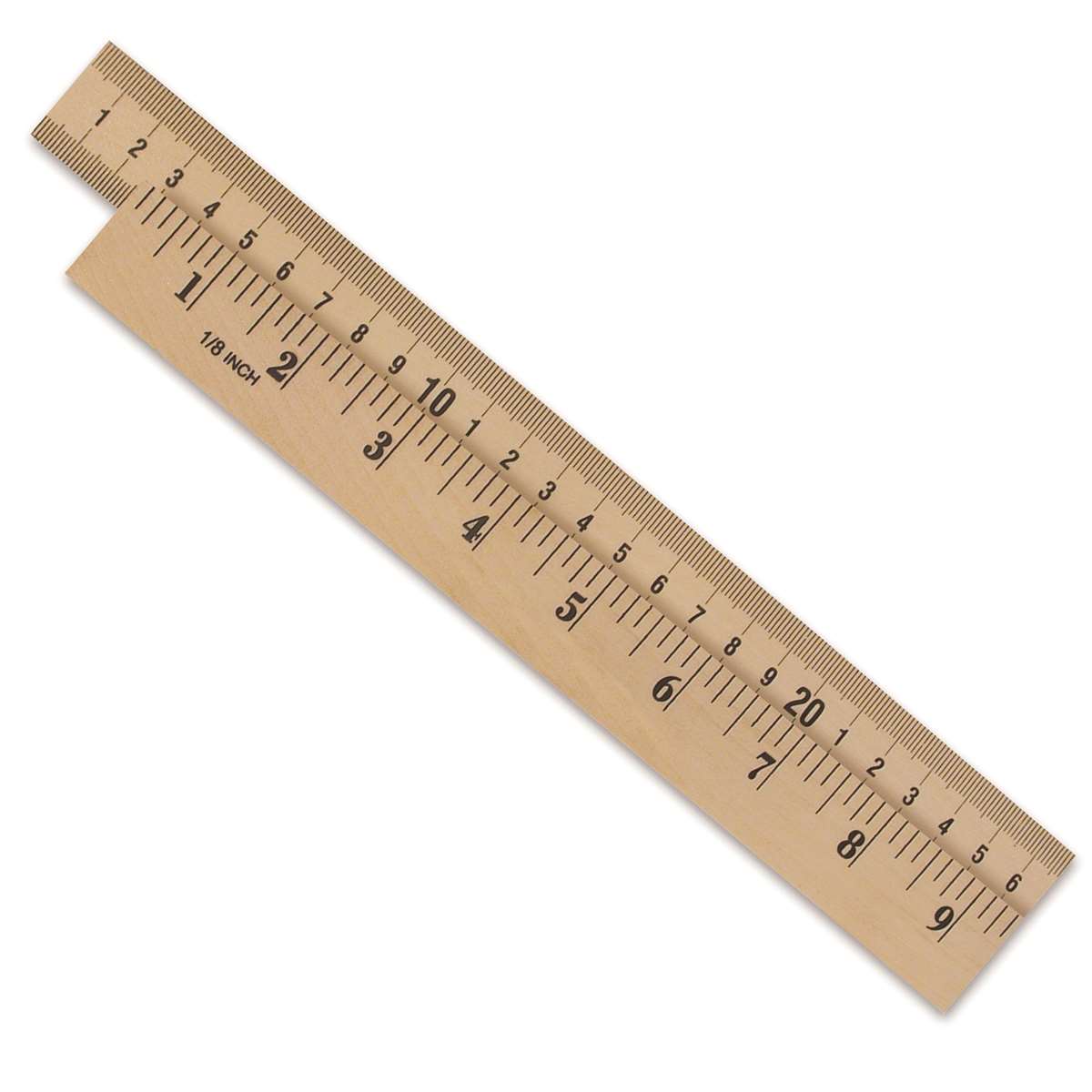 Meter Stick, Hardwood, English/Metric, 1 Meter, White