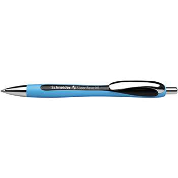 Schneider Black Slider Rave Xb Retractable Ballpoint Pen By Stride