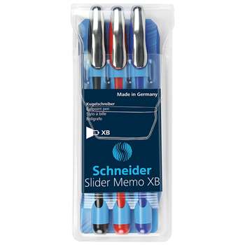 Schneider Slider Memo 3 Colors Xb Ballpoint Pen, STW150293