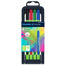 Schneider Lineup Fineliner Pens 4Pk, STW191094