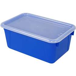 Small Cubby Bin With Cover Blue Classroom, STX62408U06C
