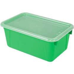 Small Cubby Bin With Cover Green Classroom, STX62409U06C