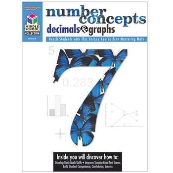 Middle School Math Collection Number Concepts Decimals & Graphs By Houghton Mifflin