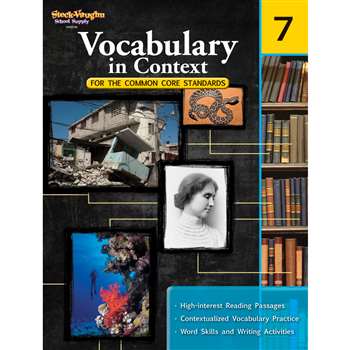 Gr 7 Vocabulary In Context For The Common Core Standards By Houghton Mifflin