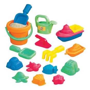 15-Piece Toddler Sand Assortment By Small World Toys