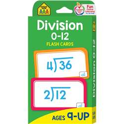 Division 0-12 Flash Cards By School Zone Publishing
