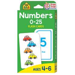 Numbers 0-25 Flash Cards By School Zone Publishing