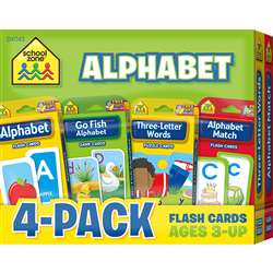 Alphabet Flash Cards 4 Pack, SZP04043