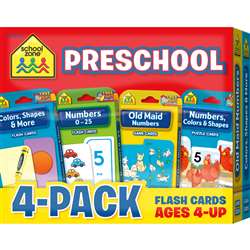 Preschool Flash Cards 4 Pack, SZP04044