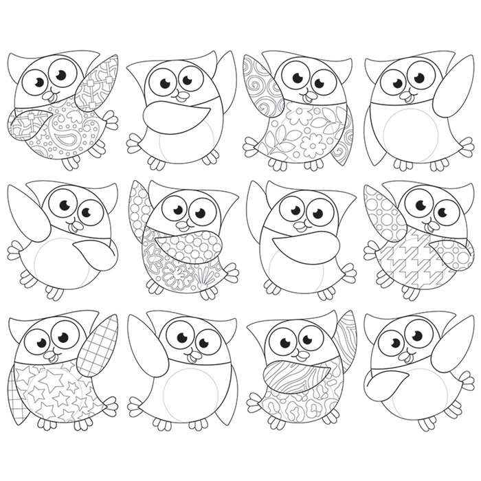 Create Your Own Owl Stars Accents Variety Pack By Trend Enterprises