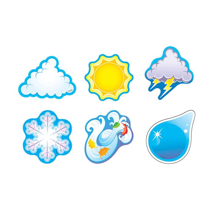 Weather Symbols/Mini Variety Pk Mini Accents By Trend Enterprises