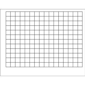 Wipe-Off Chart Graphing Grid 1-1/2 Inch Squares 22 X 28 By Trend Enterprises