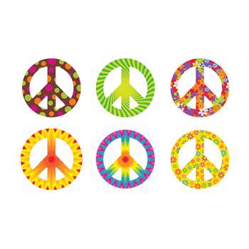 Peace Signs Patterns Classic Accents Variety Pack By Trend Enterprises