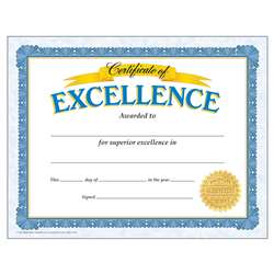 Certificate Of Excellence By Trend Enterprises